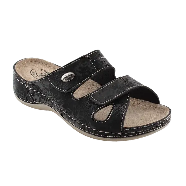 SANTÉ Dámské pantofle DS/152 ČERNÁ v.40