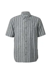 INDICODE JEANS Košeľa 'Tryp'  antracitová / biela