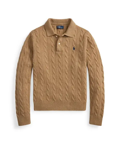 Polo Ralph Lauren Sveter  béžová melírovaná