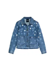 Desigual Prechodná bunda  modrá