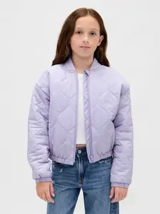 GAP Dětská prošívaná nepromokavá bunda PrimaLoft® - Holky