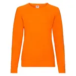 Orange classic sweatshirt light Fruit of the Loom