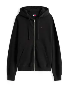 Tommy Jeans Tepláková bunda  čierna