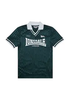 LONSDALE Dres 'Footdee'  tmavozelená / biela