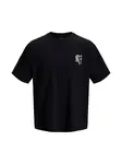 JACK & JONES Tričko 'JJBOYE'  čierna / biela