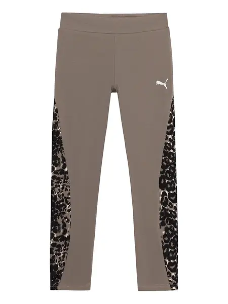 PUMA Legíny  farby bahna / čierna / biela