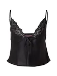 Hunkemöller Tričká na spanie 'Mya'  čierna
