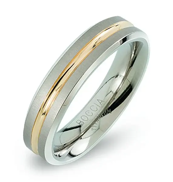 Boccia Titanium Snubní titanový prsten 0144-02 57 mm