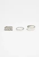 Sada prstenů Pray - stříbrné barvy