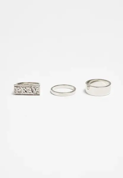 Sada prstenů Pray - stříbrné barvy