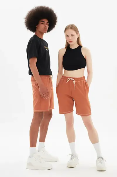 Trendyol Camel Unisex Regular Fit Shorts & Bermuda
