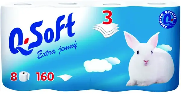 Q SOFT Toaletný papier 3 vrstvový biely