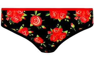 Dámské kalhotky Frogies Black Red Rose