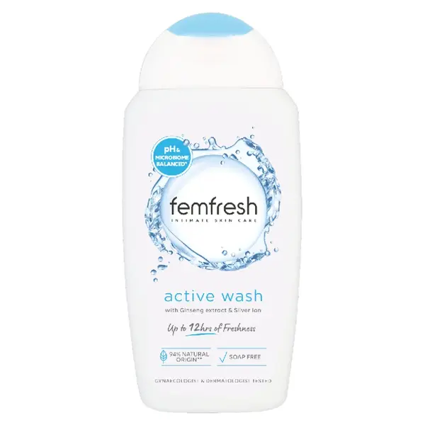 FEMFRESH Intímna umývacia emulzia Active s iónmi striebra 250 ml