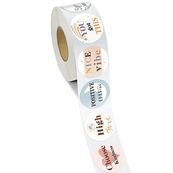 2 Rolls Award Paper Self-Adhesive Stickers