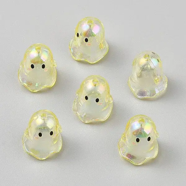 Transparent Acrylic Bead Caps