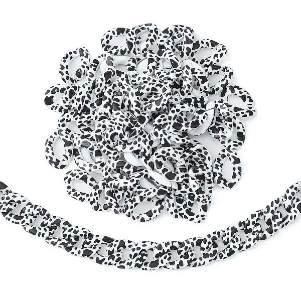 100Pcs Acrylic Linking Rings