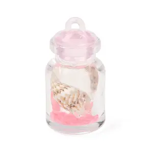 Transparent Resin & Natural Shell Pendants