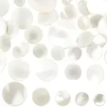 30Pcs 5 Styles 1-Hole Natural Shell Shank Buttons