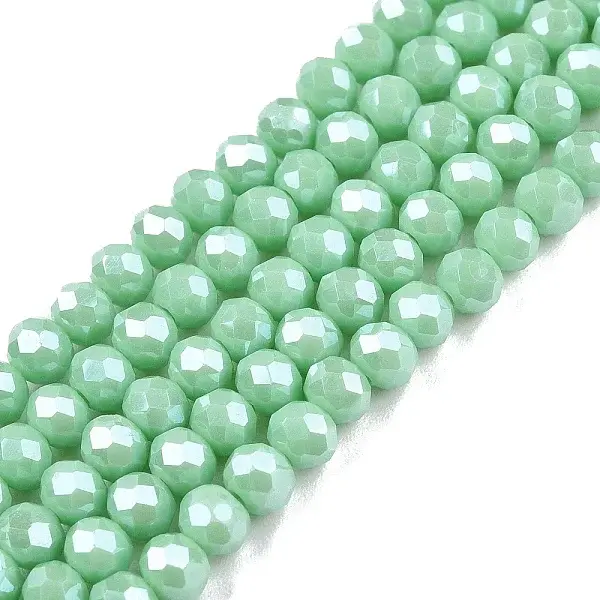 Electroplate Glass Beads Strands