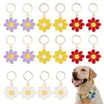 16Pcs 4 Colors Alloy Enamel Keychain