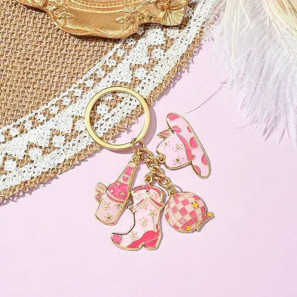 Cowboy Style Alloy Enamel Keychain