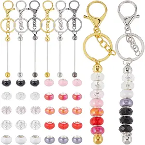 DIY Resin Beaded Bar Beadable Keychain Making Kit