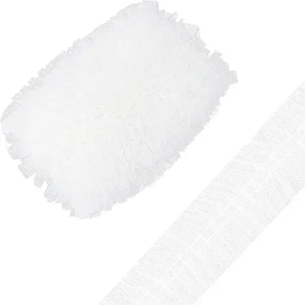 10M Polyester Pleated Lace Trim