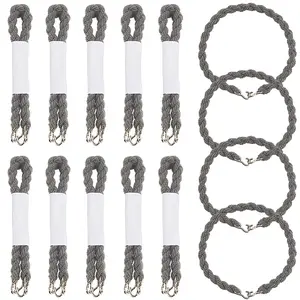 16Pcs Twist Polyester Braces with Iron Hook