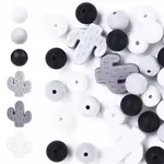 Cactus/Round Silicone Beads