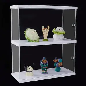 2-Tier Transparent Acrylic Minifigures Display Case