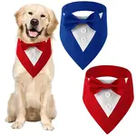 2Pcs 2 Styles Polyester Pet Handkerchi