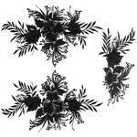 Flower Polyester Computerized Embroidery Sew on Ornament Accessories