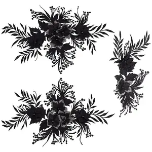 Flower Polyester Computerized Embroidery Sew on Ornament Accessories