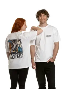 Meatfly unisex tričko Carter 30 Fly White | Bílá | Velikost S/M | 100% bavlna