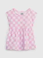 GAP Dětský top šachovnice organic - Holky