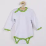 Dojčenské body so zeleným lemom, vel. 80 (9-12m)