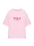 Pull&Bear Tričko  ružová / červená