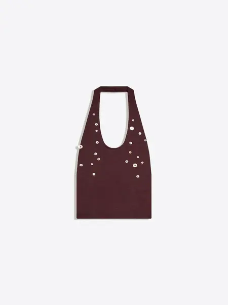 Bershka Top  hnedá