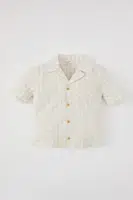 DEFACTO Regular Fit Plaid Short Sleeve Shirt