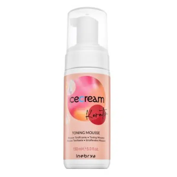 Inebrya Ice Cream Keratin Toning Mousse ošetřující pěna s keratinem 150 ml