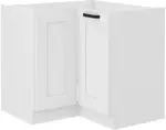 Dolní rohová kuchyňská skříňka Luna, 90/90 cm, bílá
