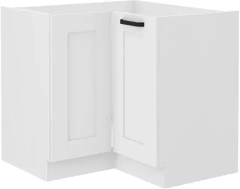 Dolní rohová kuchyňská skříňka Luna, 90/90 cm, bílá
