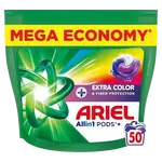 ARIEL Allin1 PODS+, Extra color & fiber protection, kapsle na praní, 50 ks