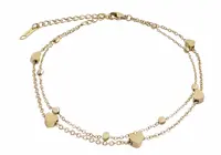 Troli Moderní pozlacený náramek z oceli Heart Gold