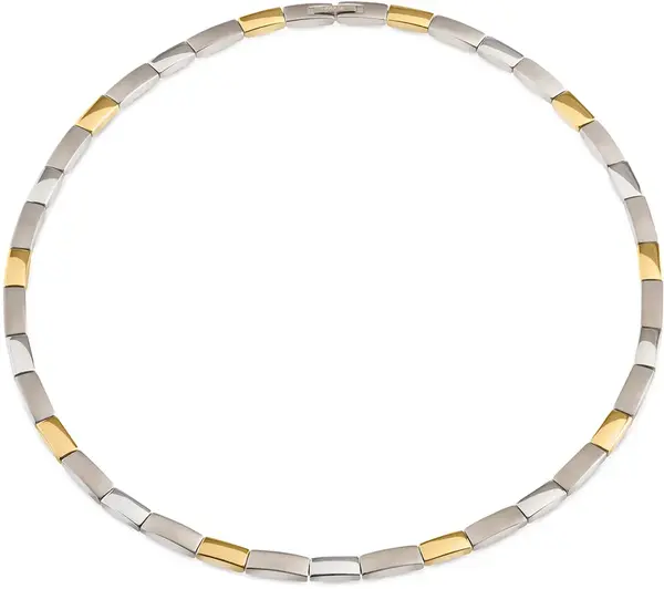 Boccia Titanium Nadčasový bicolor náhrdelník z titanu 08043-02