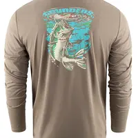 Grundéns funkční uv triko bass popper ls tech tee otter - xxl