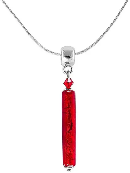 Lampglas Úchvatný náhrdelník Red Gold s 24karátovým zlatem v perle Lampglas NPR1