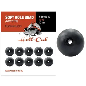 Hell-cat gumové kuličky soft hole bead 10 ks 12 mm
