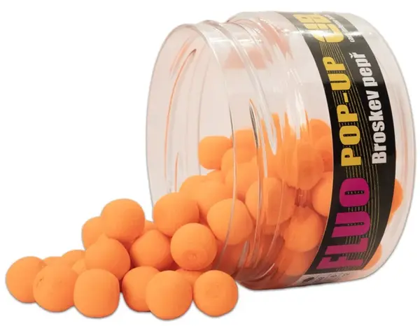 Carp inferno plovoucí boilie pop-up fluo broskev/pepř 200 ml 12 mm